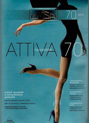 Колготки жіночі omsa 70 ден attiva 70 nero(чорний), 4 l