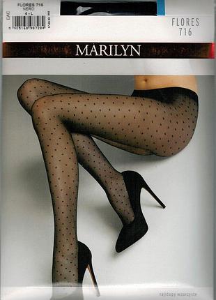 Колготки merilyn "в горошок" flores 716