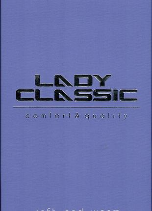 Колготки женские из натурального хлопка 350 ден lady classik 6-xxl, черный