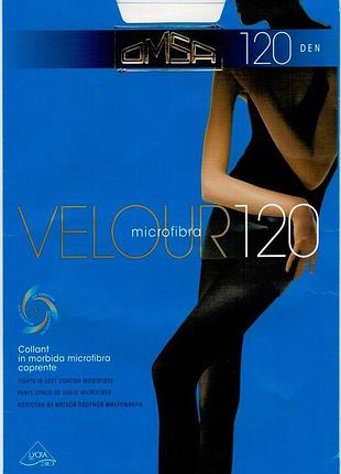 Колготки omsa мікрофібра 120 ден velour 120