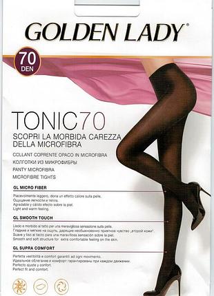 Колготки golden ledy из 3d микрофибры 70 ден tonic 70