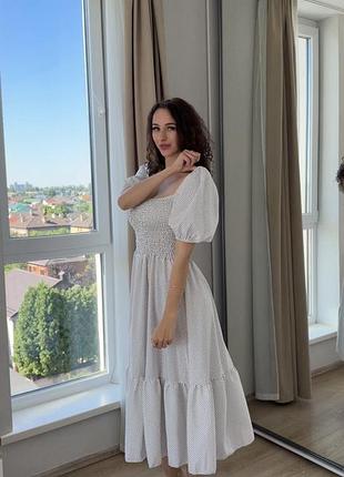 Сукня в дрібний горошок