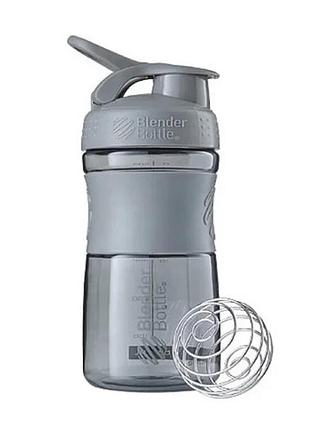 Шейкер blender bottle sportmixer сірий 590 мл герметичний (940180)