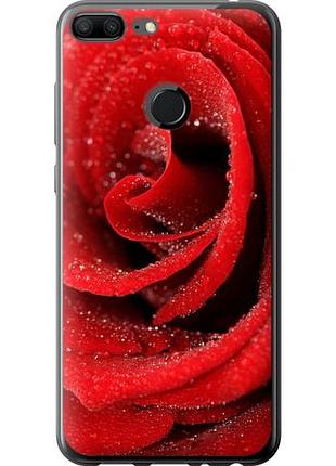 Чехол на huawei honor 9 lite красная роза из пластика fch_0166209