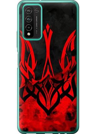 Чехол на huawei honor 10x lite герб украины из силикона fch_0165604