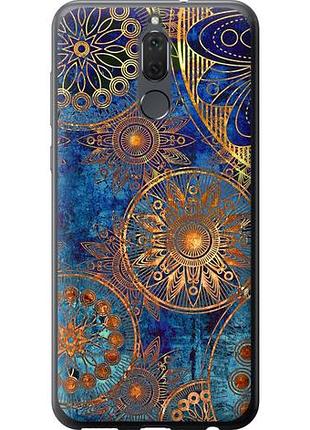 Чехол на huawei mate 10 lite золотой узор из пластика fch_0166057
