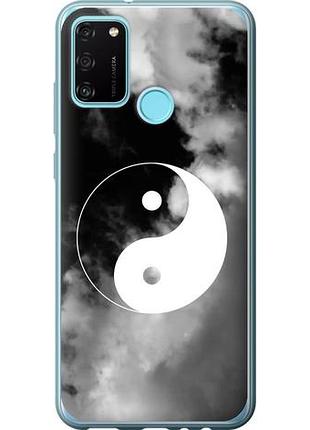 Чехол на huawei honor 9a инь и янь из силикона fch_0166463