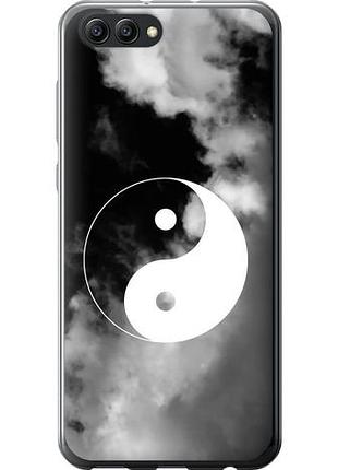 Чехол на huawei honor v10 / view 10 инь и янь из силикона fch_0166467