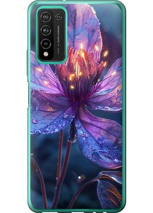 Чехол на huawei honor 10x lite магический цветок из силикона fch_0165940
