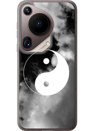 Чехол на huawei pura 70 ultra инь и янь из силикона fch_0166477