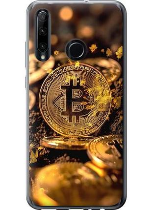 Чехол на huawei honor 10i золотая лихорадка биткойна из силикона fch_0165646