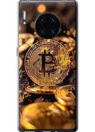 Чехол на huawei mate 30 pro золотая лихорадка биткойна из силикона fch_0165653