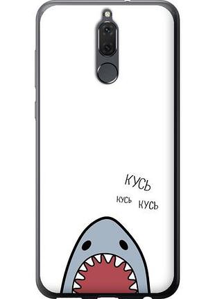 Чехол на huawei mate 10 lite акула из пластика fch_0166393
