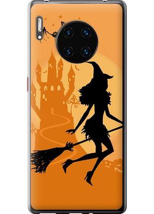 Чехол на huawei mate 30 pro ведьма на метле из силикона fch_0165909