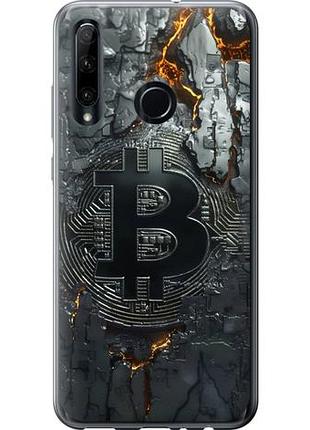 Чехол на huawei honor 10i раскаленный биткойн из силикона fch_0165662