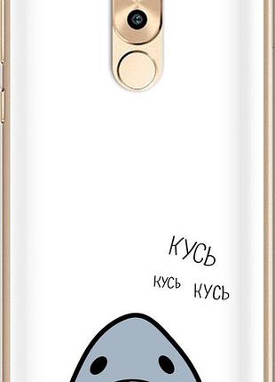 Чехол на huawei mate 9 lite акула из силикона fch_0166394