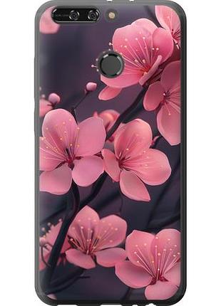 Чехол на huawei honor v9 / honor 8 pro пурпурная сакура из силикона fch_0165570