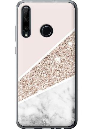 Чехол на huawei honor 10i пастельный мрамор из силикона fch_0165854
