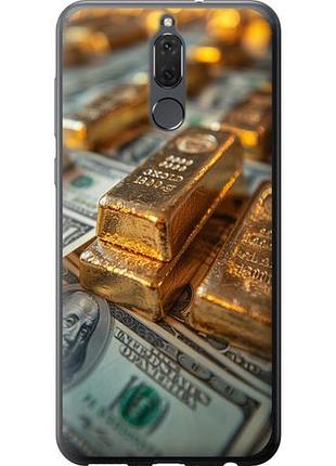 Чехол на huawei mate 10 lite слитки и доллары из силикона fch_0166184