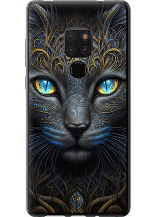 Чехол на huawei mate 20 кошка из пластика fch_0166007