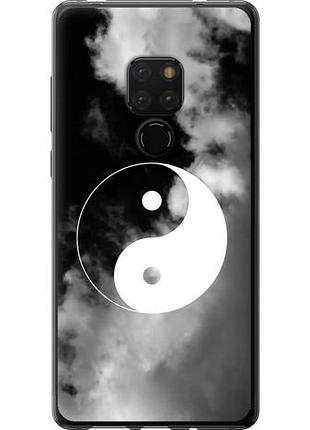 Чехол на huawei mate 20 инь и янь из пластика fch_0166471