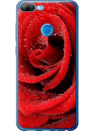 Чехол на huawei honor 9i красная роза из силикона fch_0166208
