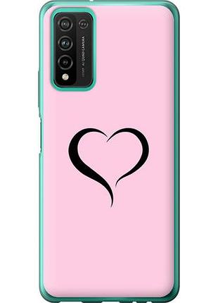 Чехол на huawei honor 10x lite сердце 1 из силикона fch_0165732