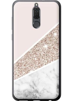Чехол на huawei mate 10 lite пастельный мрамор из силикона fch_0165864