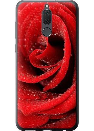 Чехол на huawei mate 10 lite красная роза из силикона fch_0166216
