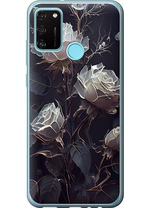 Чехол на huawei honor 9a розы 2 из силикона fch_0165775