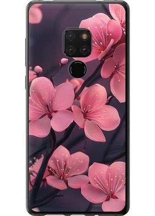 Чехол на huawei mate 20 пурпурная сакура из пластика fch_0165575