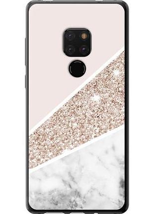 Чехол на huawei mate 20 пастельный мрамор из пластика fch_0165863