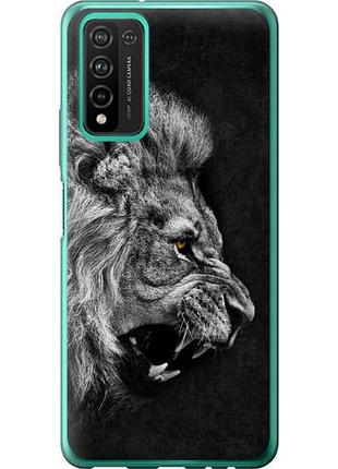 Чехол на huawei honor 10x lite лев из силикона fch_0166116