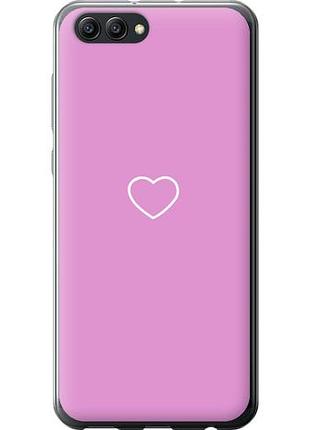 Чехол на huawei honor v10 / view 10 сердце 2 из силикона fch_0165795