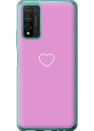 Чехол на huawei honor 10x lite сердце 2 из силикона fch_0165796