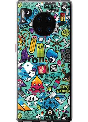 Чехол на huawei mate 30 pro стикер бомбинг 1 из силикона fch_0166069