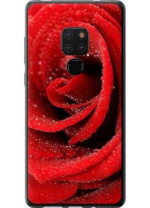 Чехол на huawei mate 20 красная роза из пластика fch_0166215