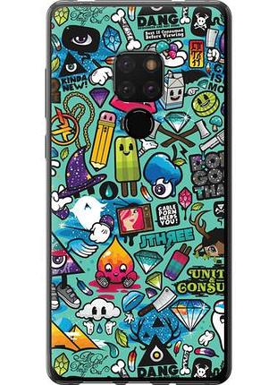 Чехол на huawei mate 20 стикер бомбинг 1 из пластика fch_0166071