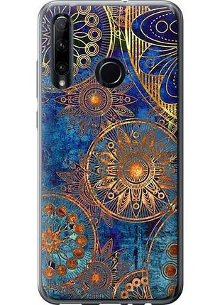 Чехол на huawei honor 10i золотой узор из силикона fch_0166046