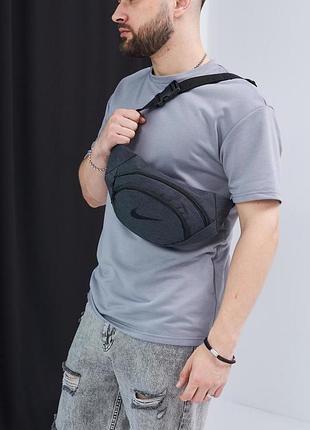 Бананка nike темно-сірий меланж #