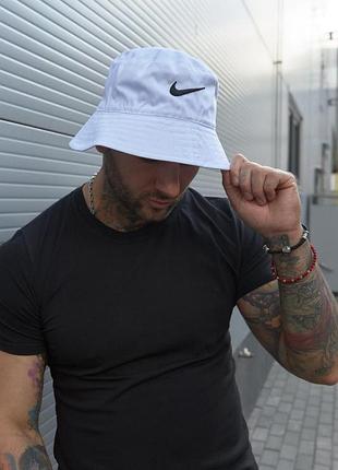 Панама хлопковая базовая nike белая #