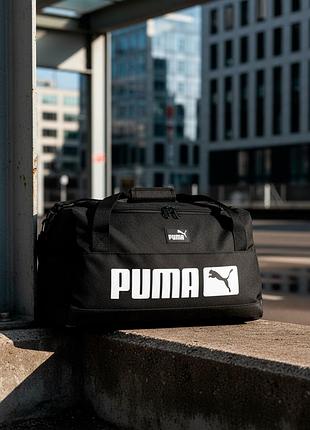 Сумка с большим лого puma черная