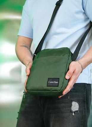 Барсетка calvin klein 1000d зелена #