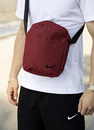 Борсетка nike красный меланж #