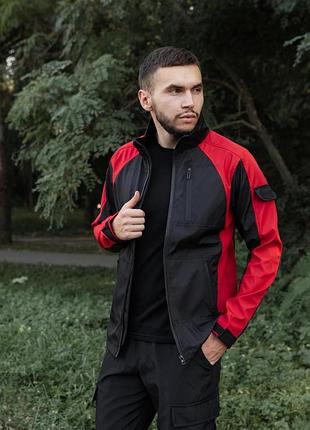 Куртка чоловіча soft shell light "iforce" intruder червона