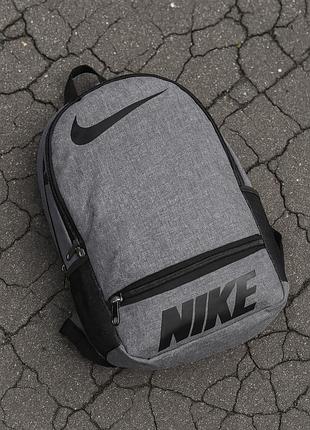 Рюкзак loft сірий меланж (велике лого) nike