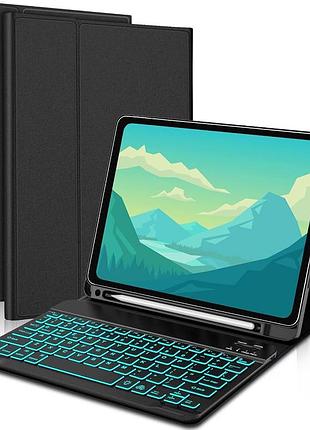 Чехол-клавиатура jademall для ipad 10.9” (10 gen), bluetooth, qwertz, черный (новый)