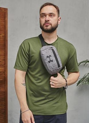 Бананка under armour серый меланж #