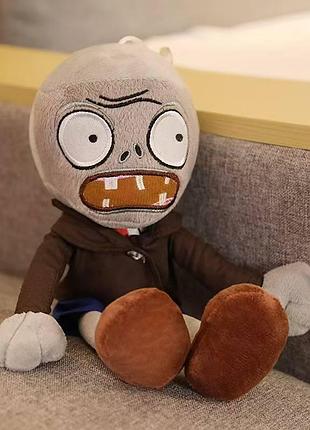 Мягкая игрушка plants vs zombies большой зомби серый 50 см растения против зомби