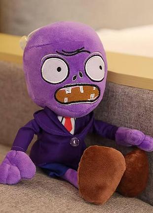 Мягкая игрушка plants vs zombies большой зомби фиолетовый 50 см растения против зомби